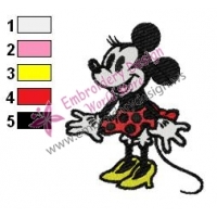 Minnie Mouse Cartoon Embroidery 19